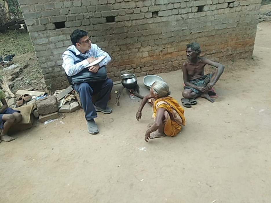 Raju Das interview with a local worker in Kalinganagar, Jajpur District, Odisha, India, December 2024.